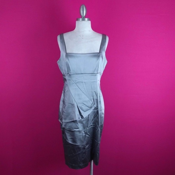 @ Calvin Klein size 10 Sheath Silver Dress - Picture 7 of 7